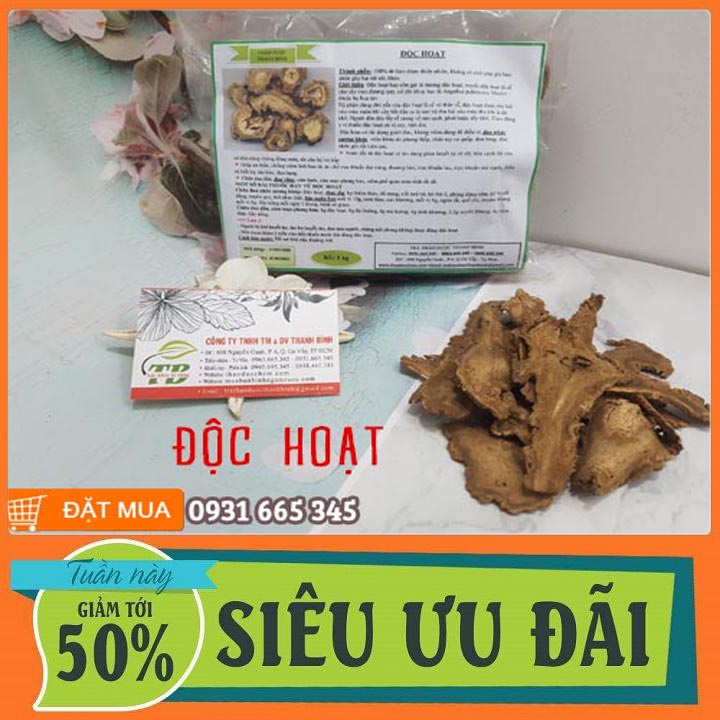 Độc hoạt khô loại cao cấp 500g - dược liệu thanh bình