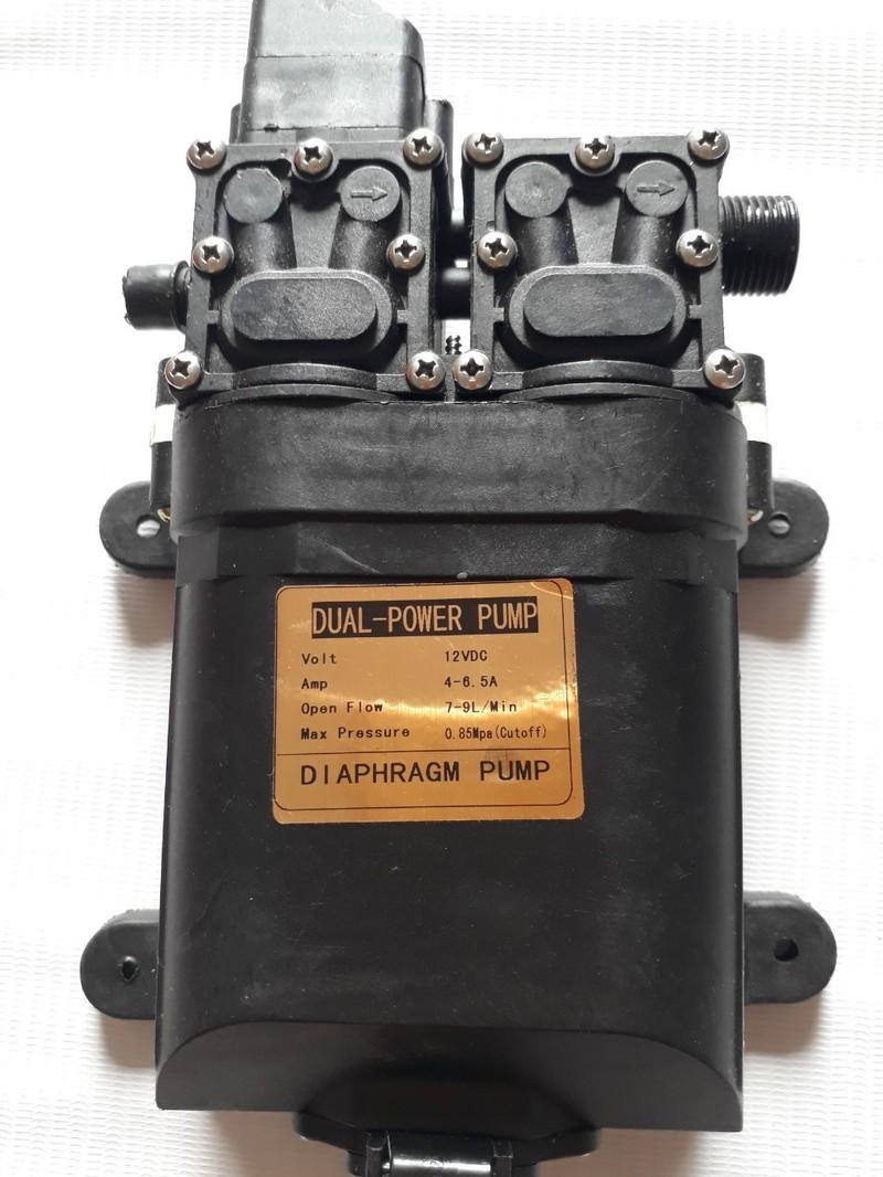 Máy bơm nước đôi mini 12v áp lực cao - máy bơm đôi tăng áp mini 12v