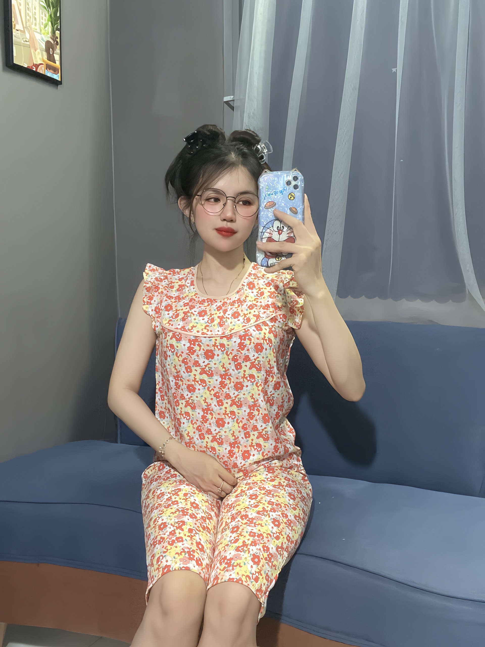 Đồ bộ kate lụa mặc nhà