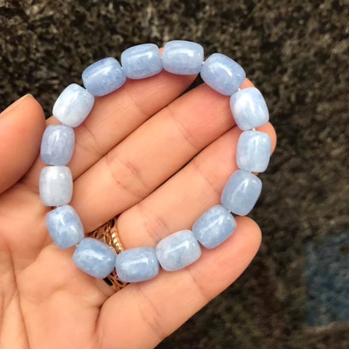 [HCM]VÒNG TAY LU THỐNG ĐÁ AQUAMARINE
