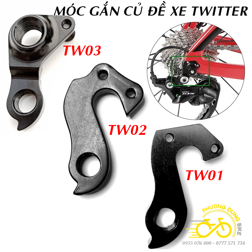 Móc pas gắn củ đề cho khung sườn xe đạp TWITTER