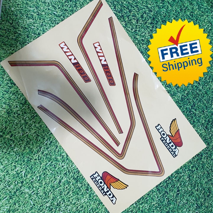 [KHÔNG ĐỒNG SHP] TRỌN Bộ tem xe 3 lớp Win 100 siêu chất