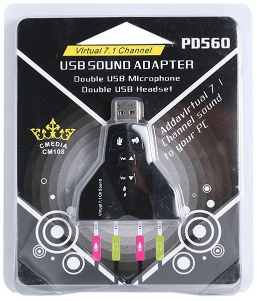 [HCM]Card âm thanh hình máy bay USB Sound Virtual 7.1