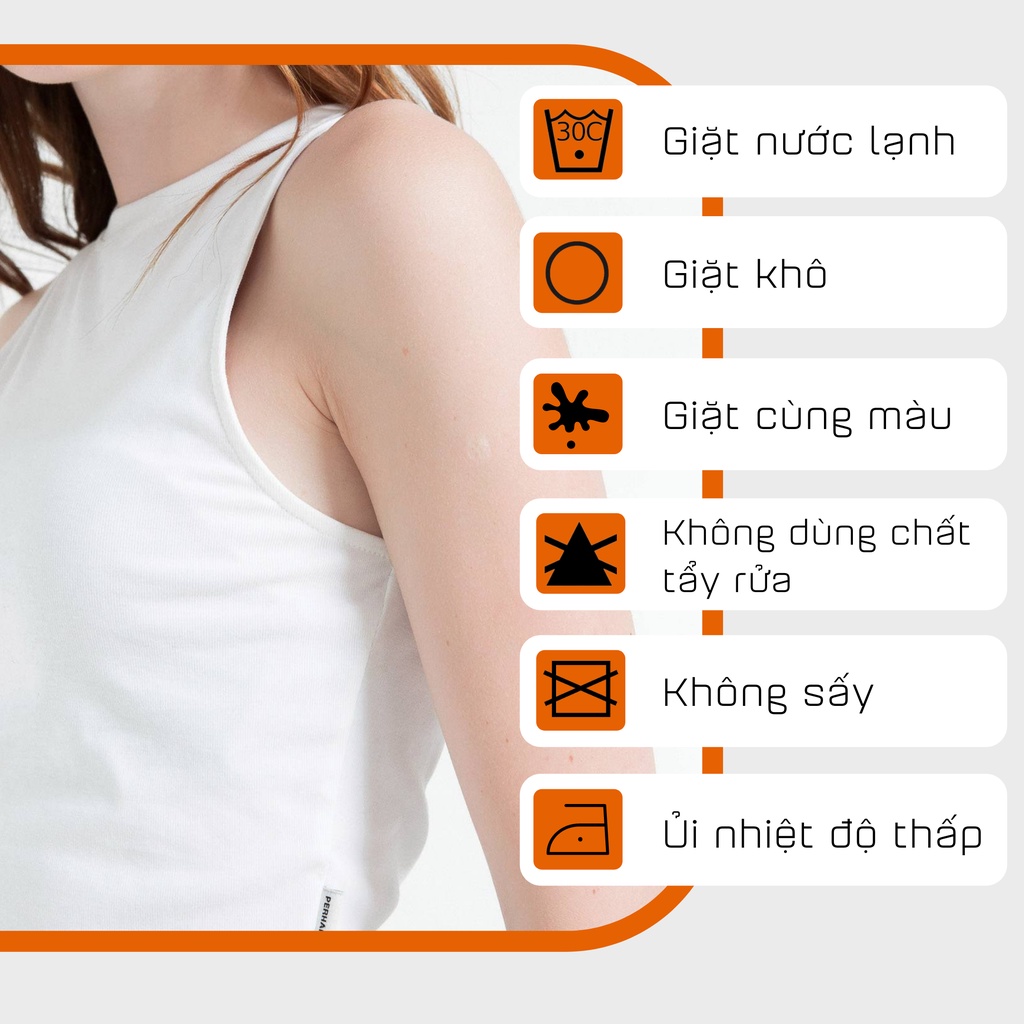 Áo sát nách nữ cổ tròn thun trơn - PHA08 - Cotonfio