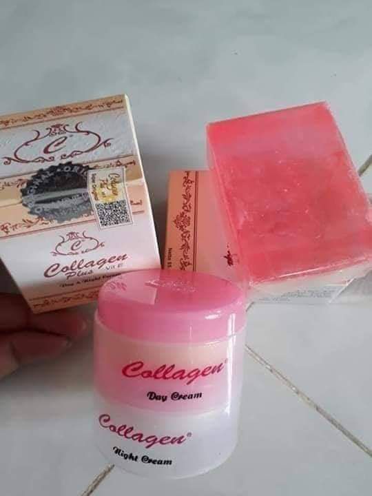 (tặng kèm xà phòng) Kem Collagen Plus Vit E ngày +đêm