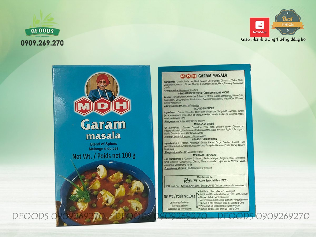 [Hcm]Mdh Garam Masala Seasoning 100g