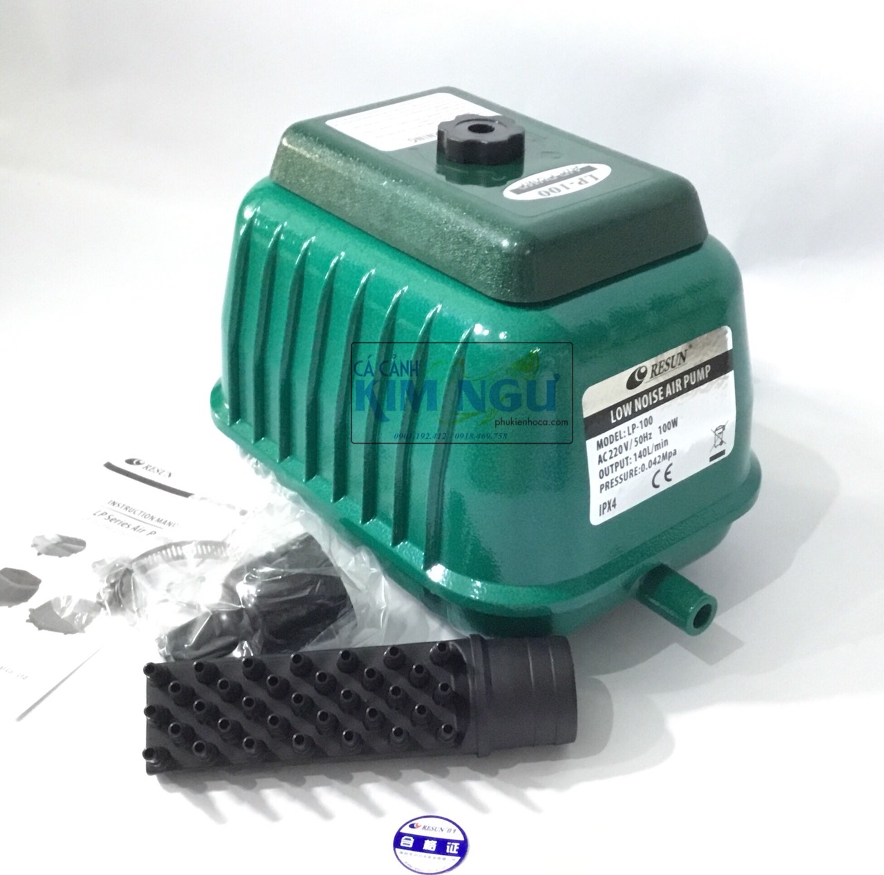 Máy Sủi Khí Oxy Hồ Cá RESUN LP 100 (100W-140L/Min) LP100