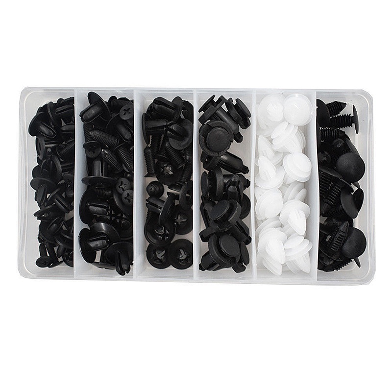 Universal 100 Chiếc Xe Kẹp Ốc Vít Bộ Dụng Cụ Nhựa Đẩy Đinh Tán