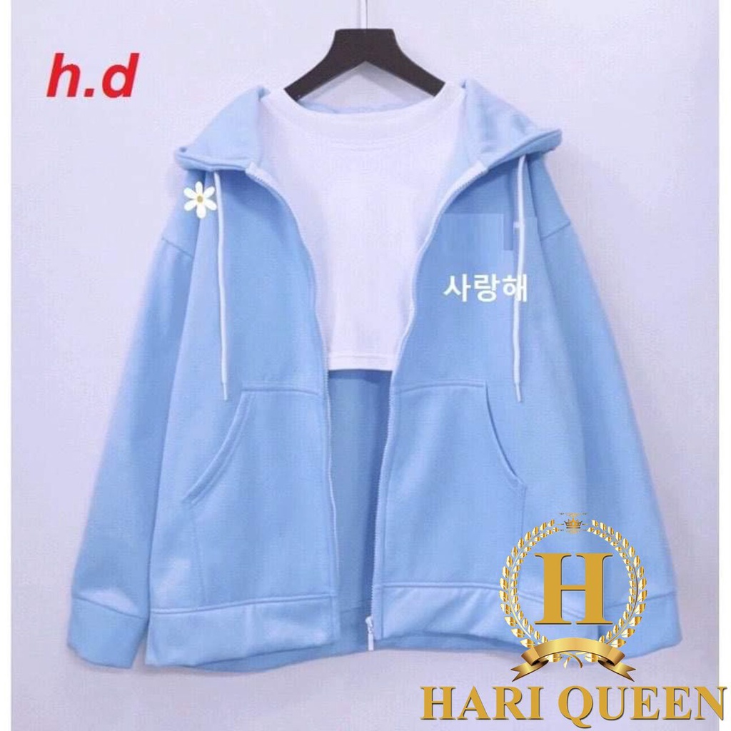 Áo khoác nỉ chữ hàn HDA1120