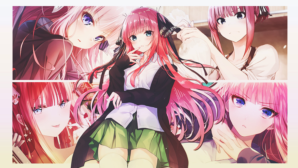 Poster A3 dán tường Anime, decal 30x42 trang trí có keo The Quintessential Quintuplets Wallpapers 1