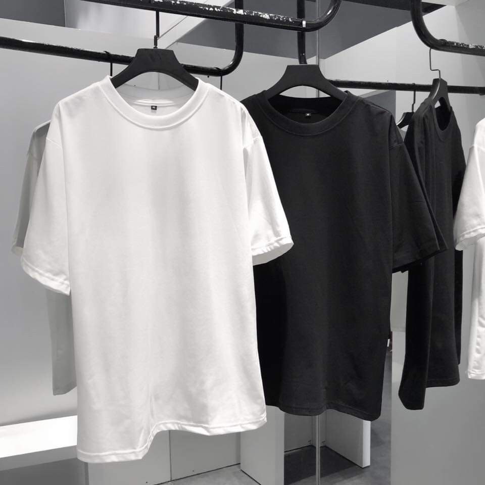 [HCM]ÁO THUN TRƠN OVERSIZE ĐỦ MÀU UNISEX (16 Màu)