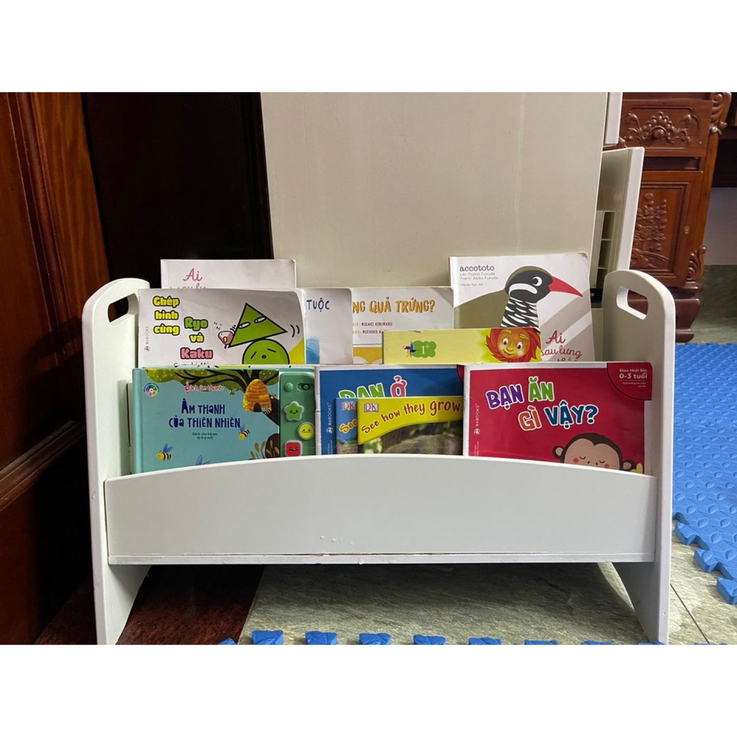 [Free Khắc Tên] Kệ sách cho bé Mini full bộ có vít