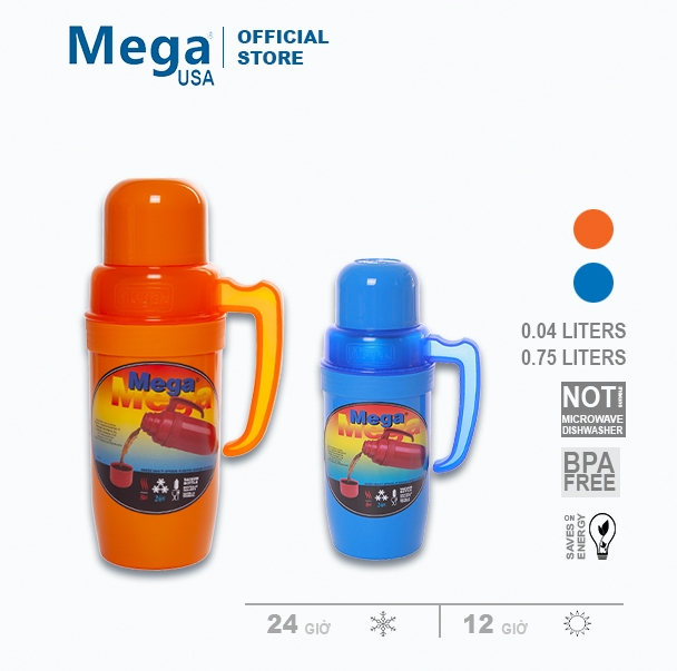 [ Hàng Tốt ] Bình Ruột Thủy Giữ Nhiệt MEGA 0,4L - PR040WB