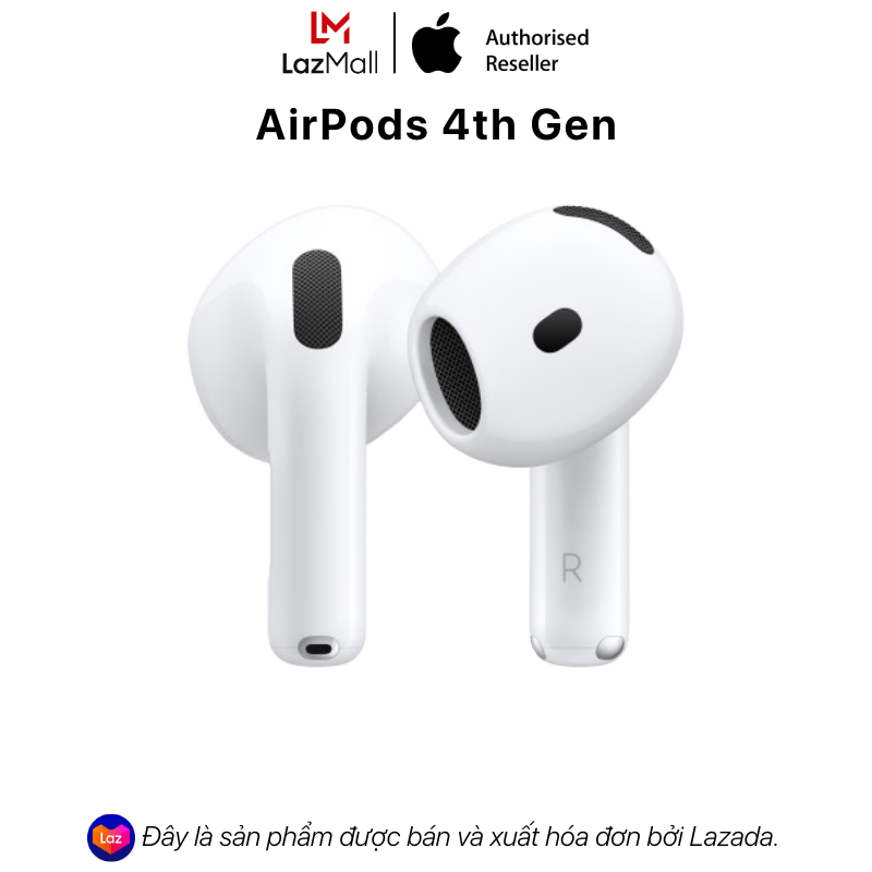 Tai Nghe Không Dây Apple AirPods 4th Gen (Không có cáp sạc đi kèm) – Hàng Chính Hãng ZP/A