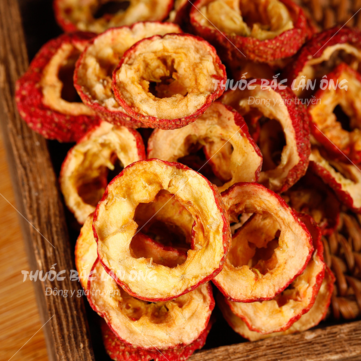 Sliced Plums 500g (Dried Hawthorn Fruit, Used to Make Tea to Aid Digestion) - Lan Ong