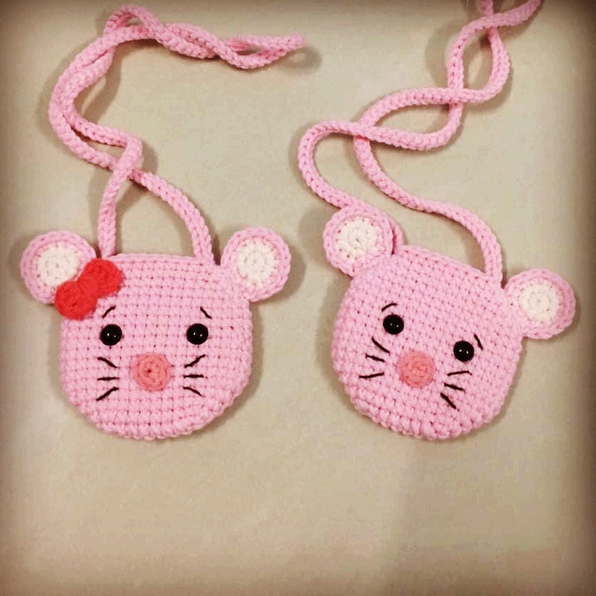 Túi đựng tỏi tránh tà cho bé hình chuột chít