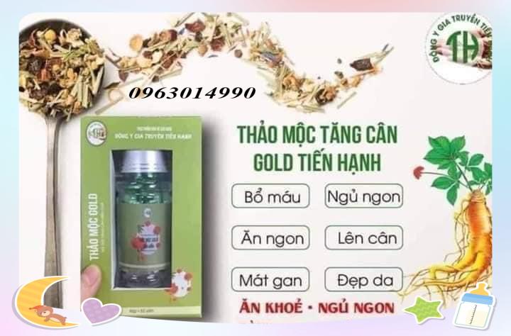 Tăng cân tiến hạnh gold thượng hạng hộp 60 viên chính hãng đủ tem mã