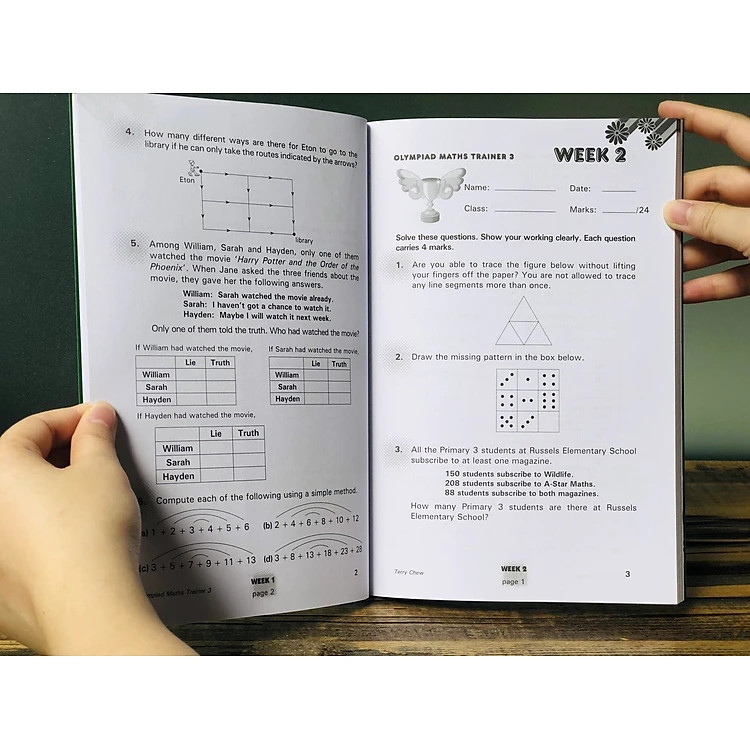 Sách Olympiad Maths Trainer 3 - Toán Lớp 3 ( 8 - 9 Tuổi )