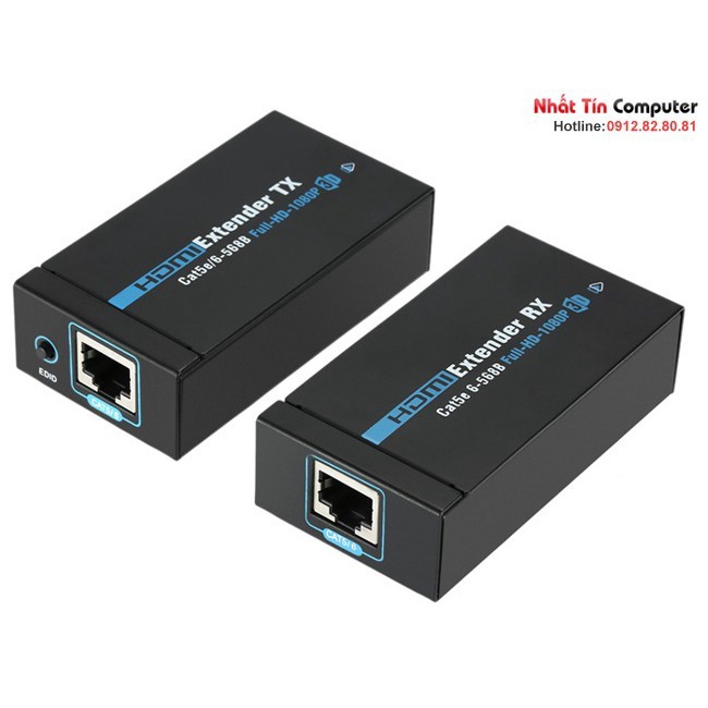 Bộ Chuyển Hd Extender 60m Sfx ( Nối Dài Hdmi Bằng Dây Lan 60m )
