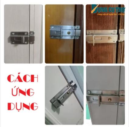Khóa Cửa Bấm Chốt, Chốt Khóa Cửa Lùa {Nội dung 1}