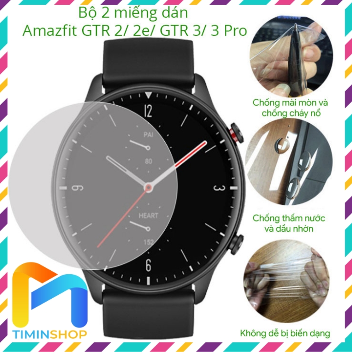 [HCM][2 miếng] Dán đồng hồ Amazfit GTR 3/ 3 Pro/ GTR 2/ GTR 2e - chống trầy xước trong suốt