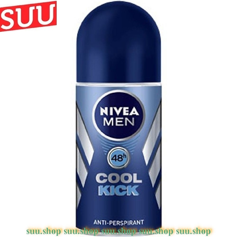 Lăn Khử Mùi Nivea Nam 50ml Cool Kick Mát Lạnh