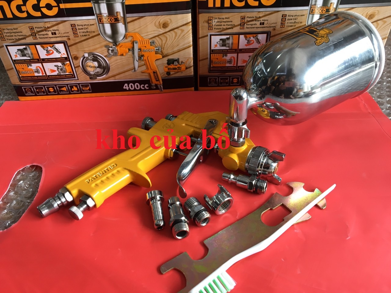 Súng phun sơn ingco asg4042( có thể điều chỉnh gió)