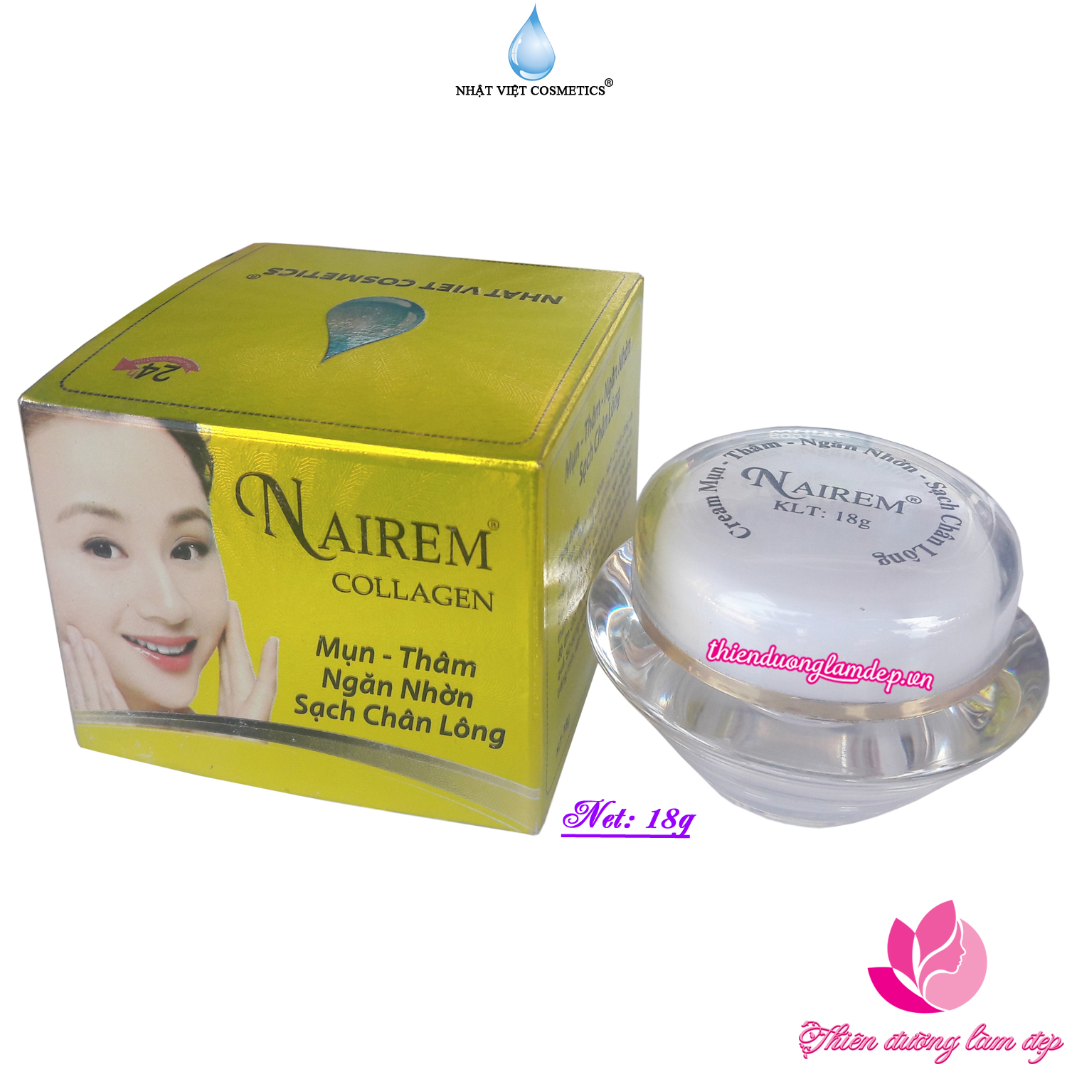 Kem Mụn Thâm Ngăn nhờn Sạch chân lông Collagen NAIREM - 18g
