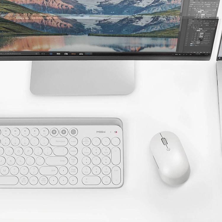 (MOUSE) Chuột Xiaomi Mi Dual Mode Wireless Mouse Silient Edition White (HLK4040GL)