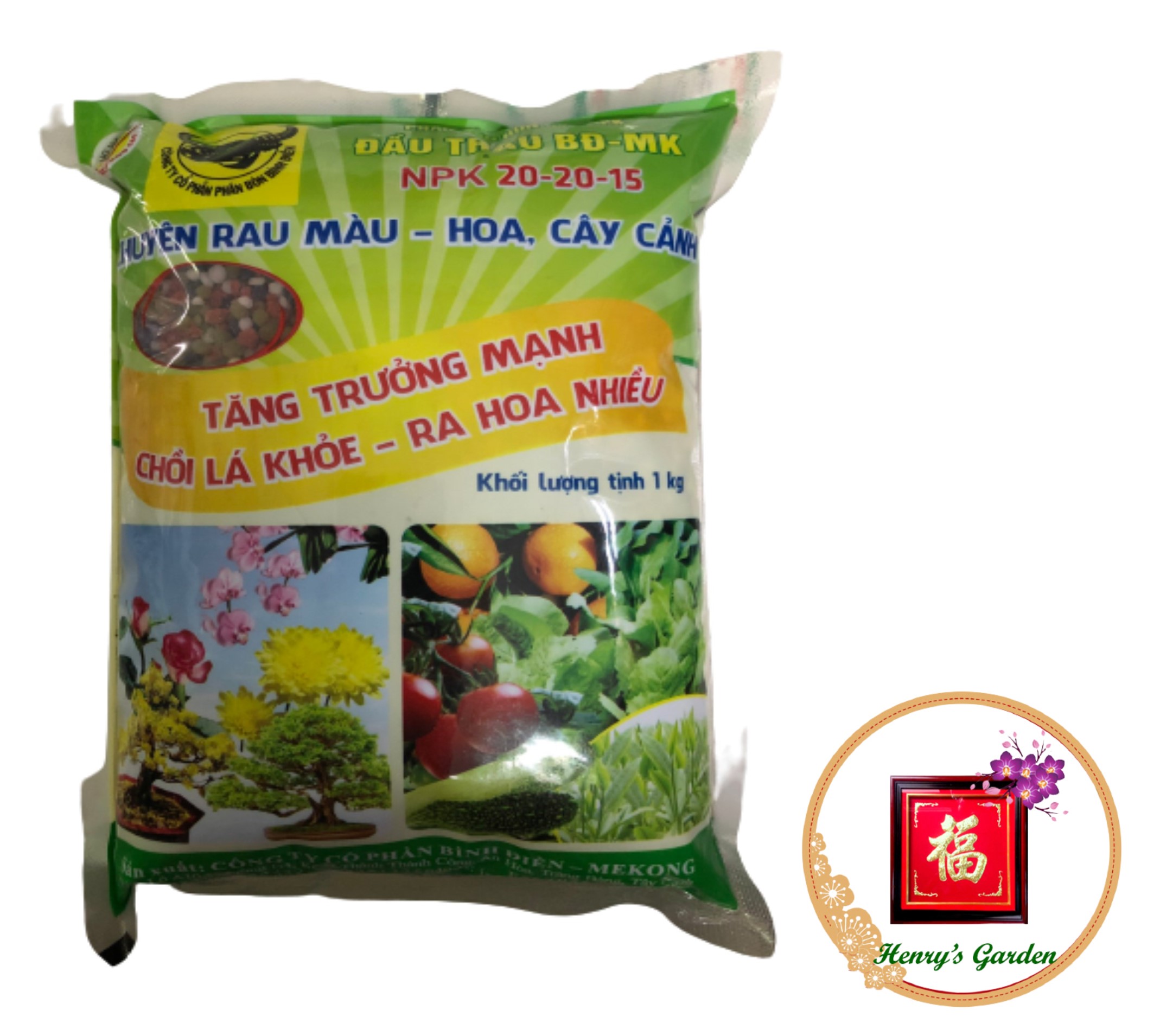 Phân Bón Đầu Trâu MK 20-20-15 - #007A# 1kg