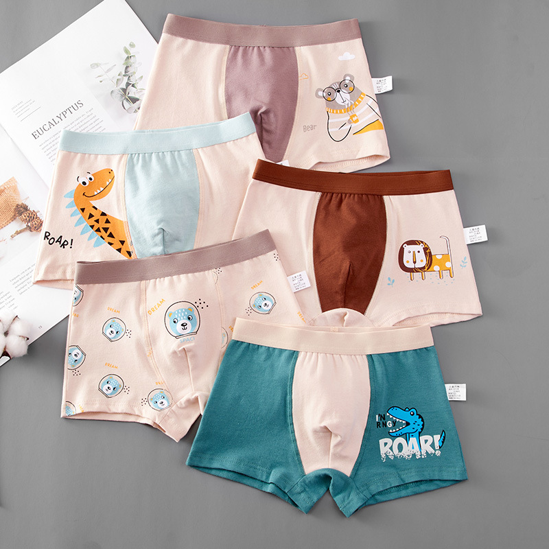 5 quần lót bé trai - quần chíp bé trai tiểu học-trung học từ 7-45kg
