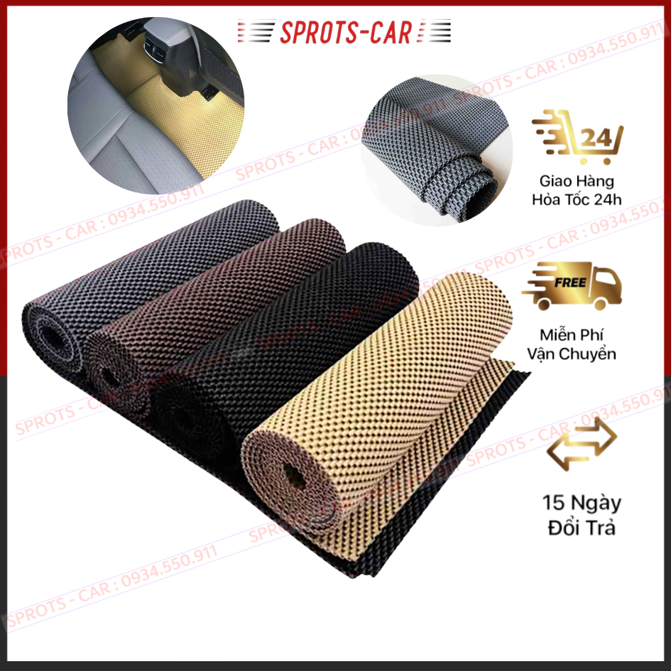 Thảm Lót Sàn ô Tô - Tấm 60x75cm - Bề mặt thiết kế vân 3D