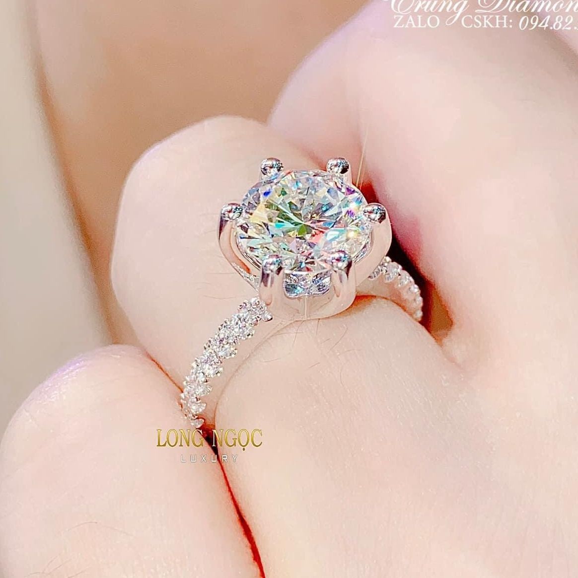 Italian silver ring white gold plated crystal diamond ring lucky feng shui diamond ring luxury real gold plated ring women jewelry Gado n282005-not black promise