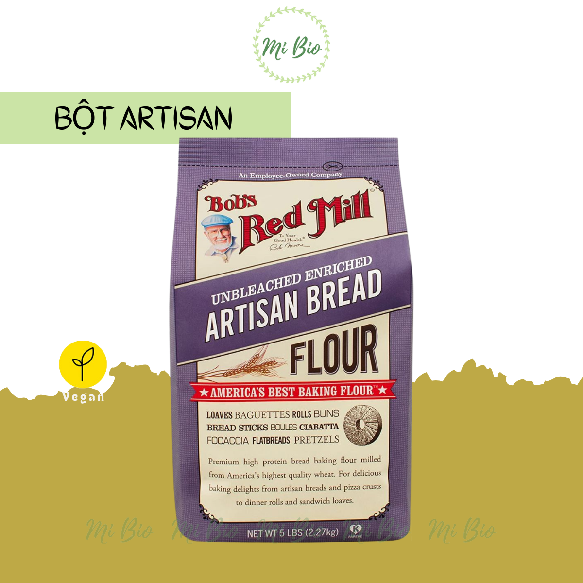 Bột làm bánh mì Artisan Bob's Reb Mill (Artisan Bread Flour)