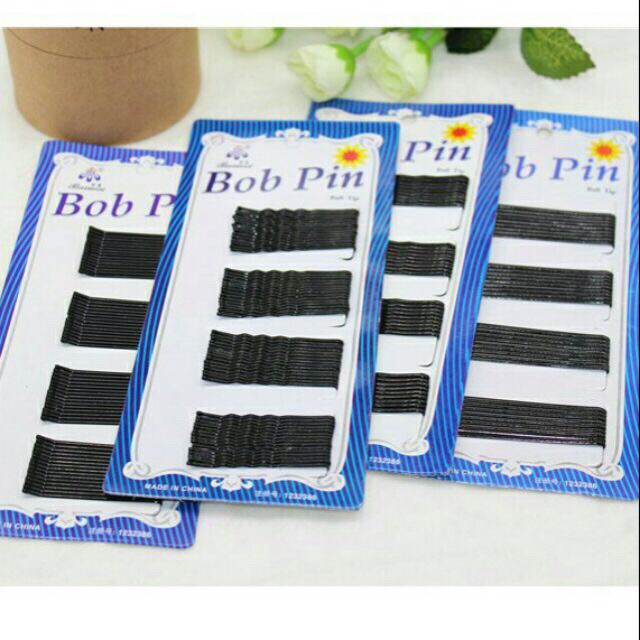 Vỉ ghim kẹp tóc Bobpin (1 vỹ 32 cái) kẹp tăm