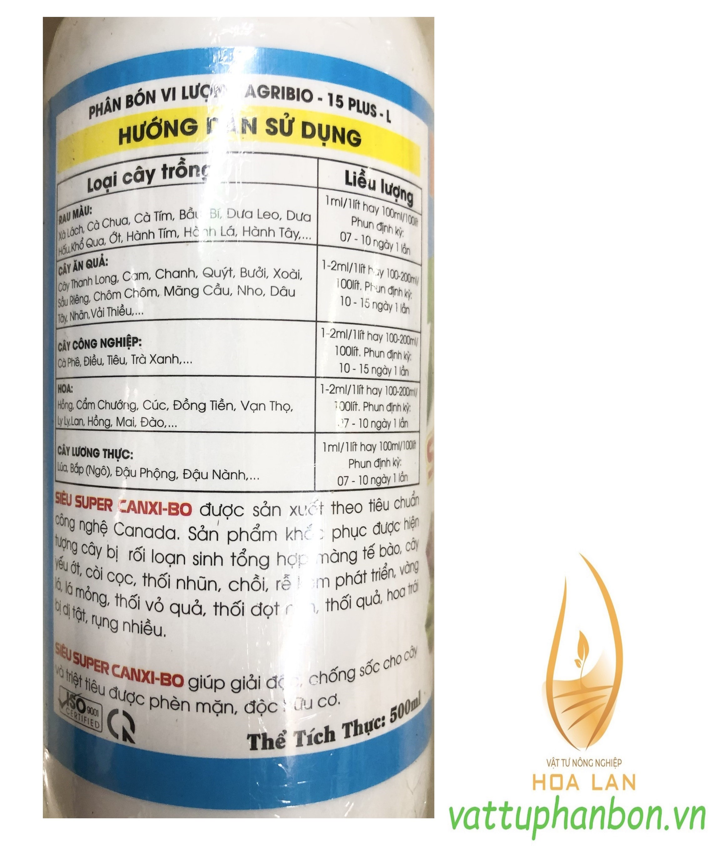Phân Bón Siêu Canxi Bo TD Super Canxi Bo - #573A# 500ml
