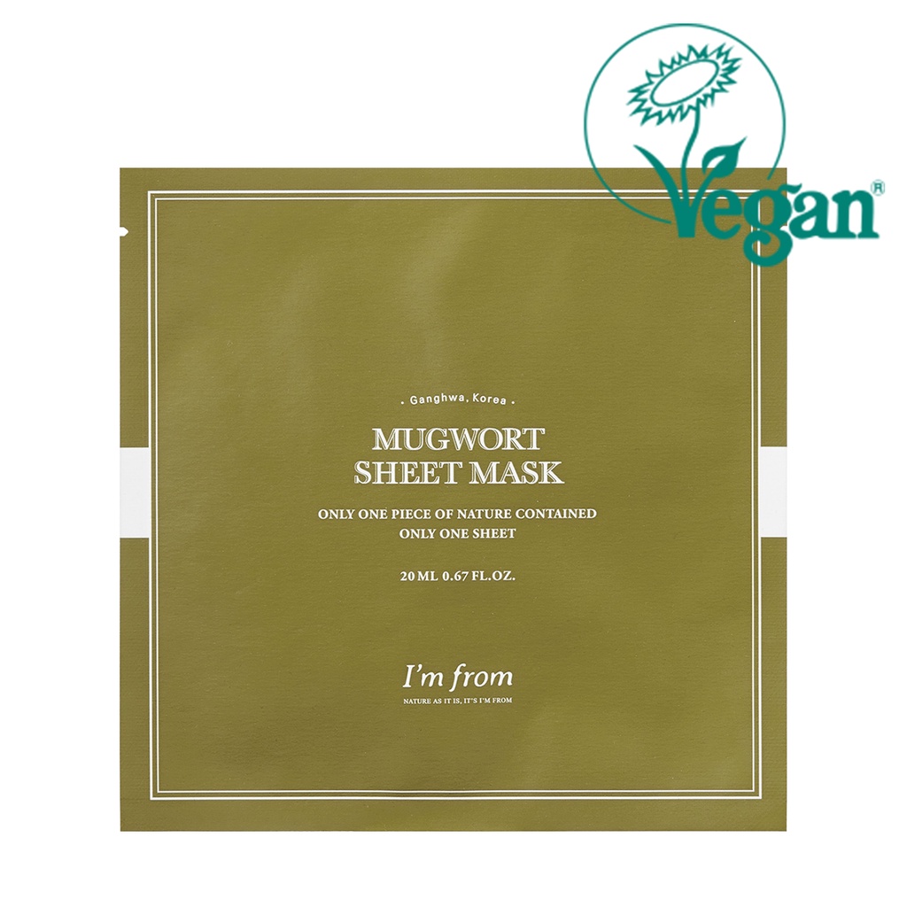[HÀNG QT KHÔNG BÁN] I'm From Mặt nạ giấy Mugwort Sheet mask 23ml