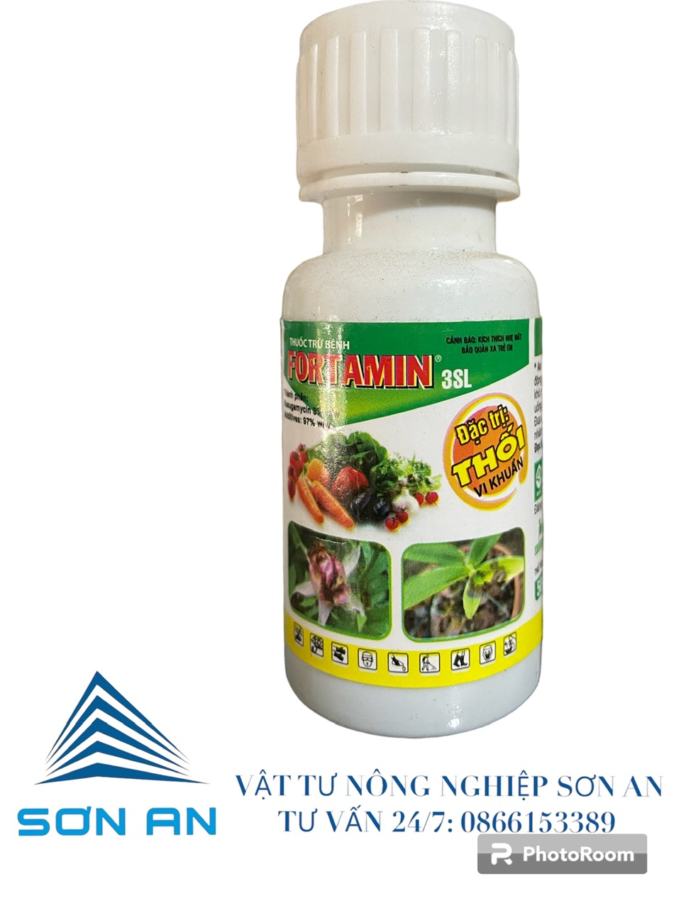 Thuốc trừ bệnh sinh học FORTAMIN 3SL, 50ml thuốc trừ bệnh thối nhũn, thối thân, thối rễ, héo xanh, bạc lá, thán thư, đốm lá, ghẻ sẹo