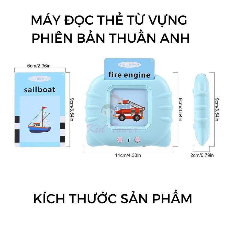 Máy đọc thẻ tiếng anh thông , máy đọc thẻ tiếng anh  (1465MDT)