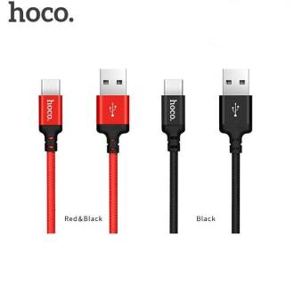 Cáp Sạc Bọc Dù Đầu Sạc Đúc Sắt Hoco X14 Dài 1m 2m Lightning /TypeC /Micro usb