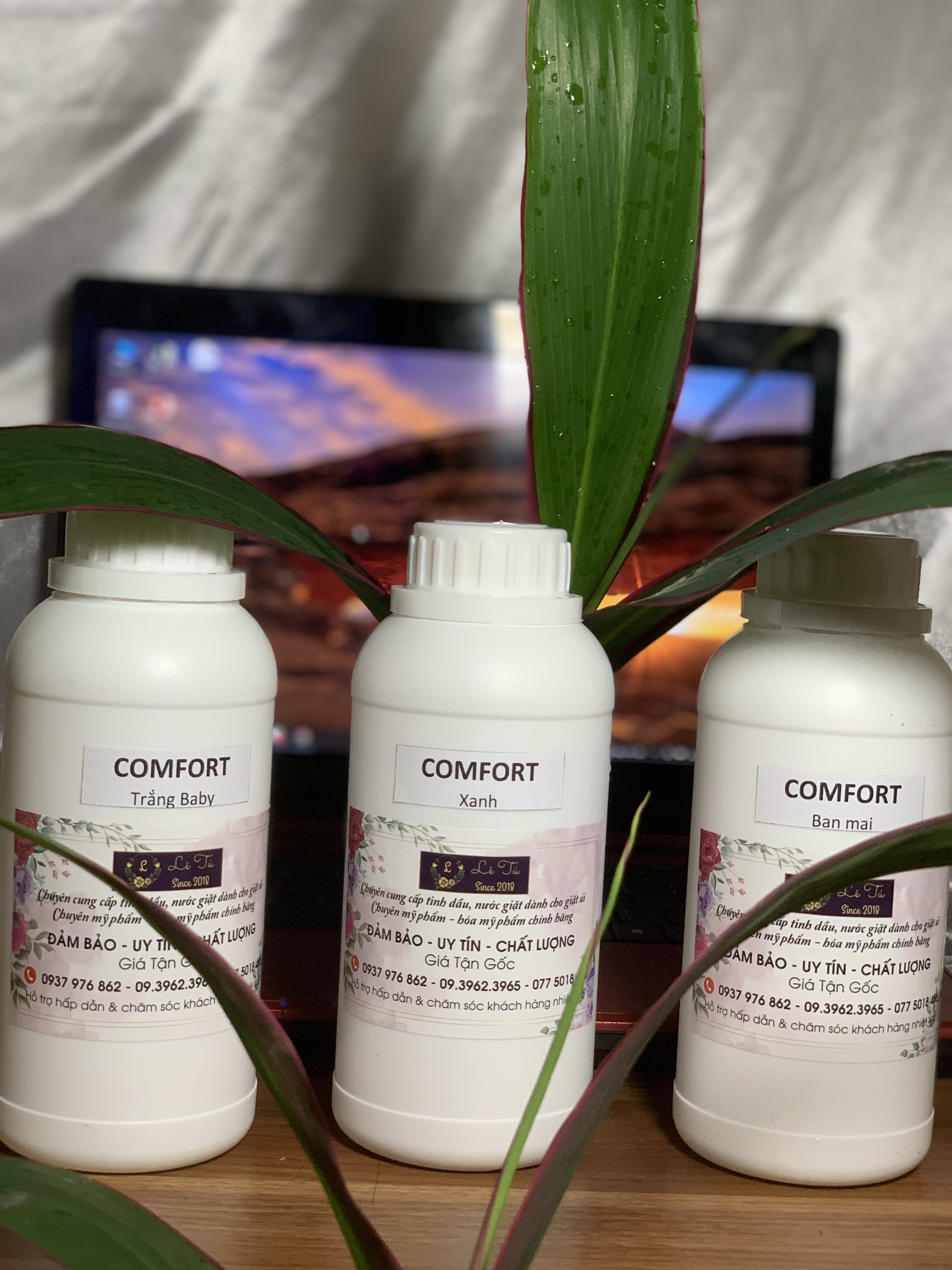 Tinh dầu xịt thơm quần áo hương Comfor đủ mùi LT.