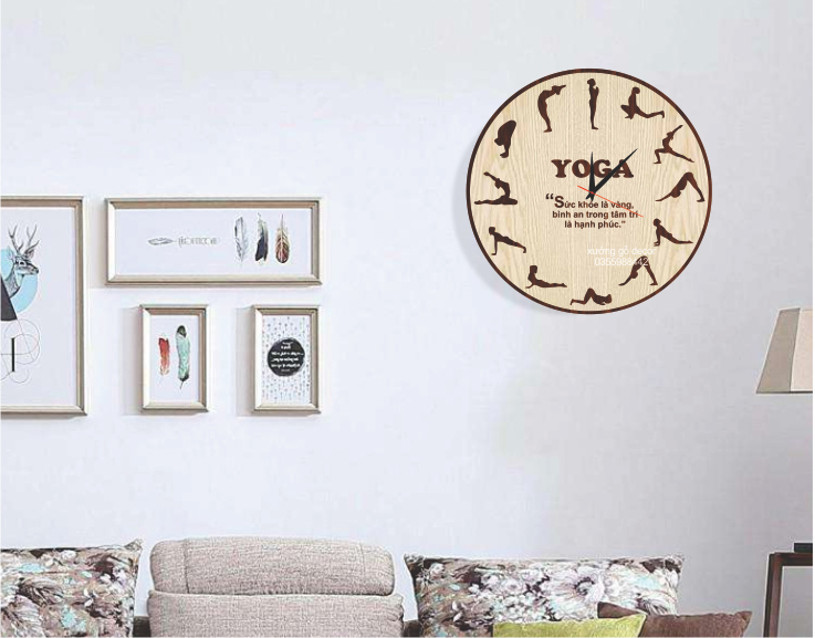 Đồng Hồ Yoga Treo Tường Độc Đáo