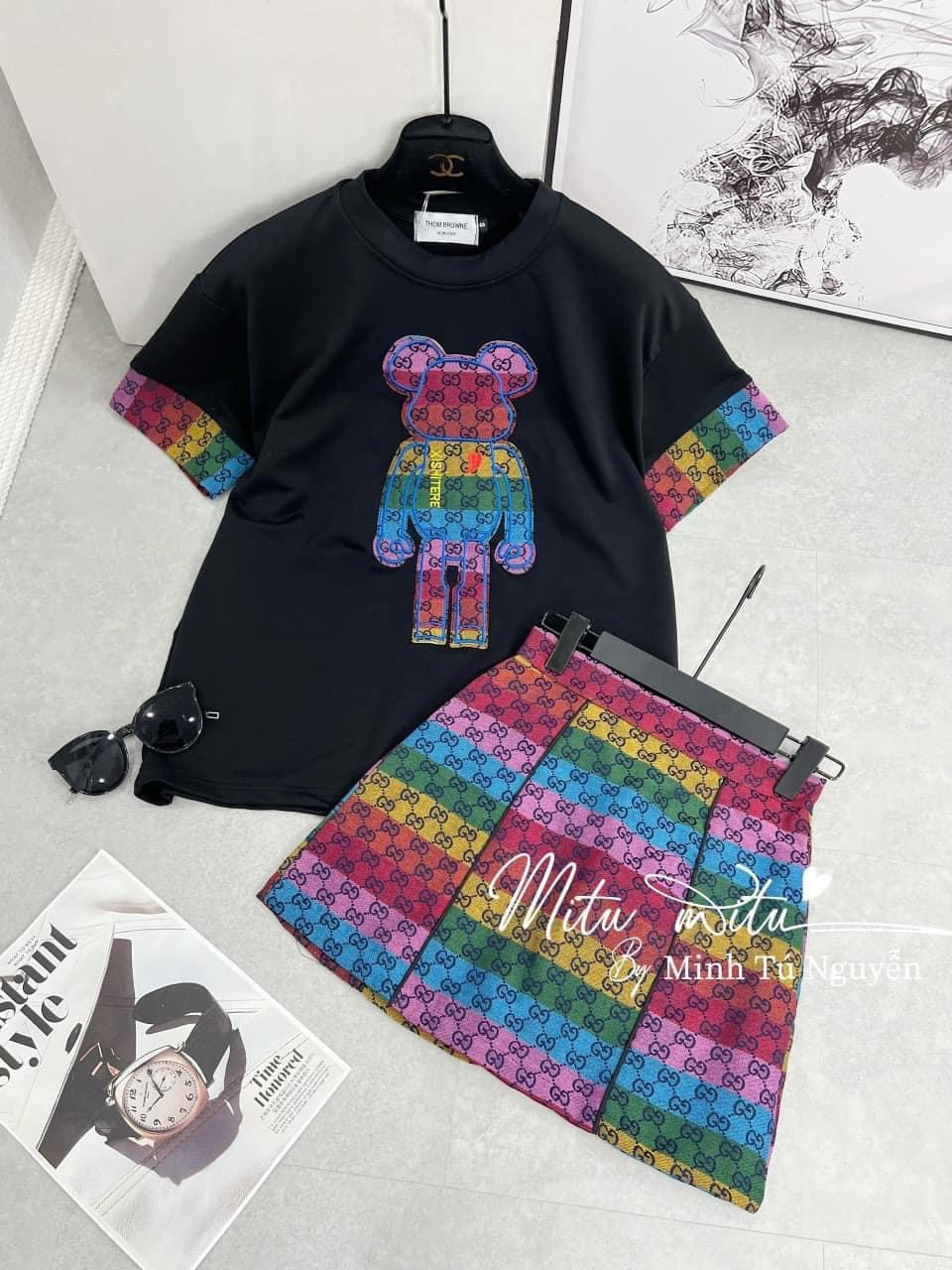SET ÁO TOP/ VÁY COTTON, KATE BỐ, ĐỦ CÁC SIZE, PHỐI MÀU TRẺ TRUNG/ NĂNG ĐỘNG/ HIỆN ĐẠI, MẶC CỰC XINH UP hhp