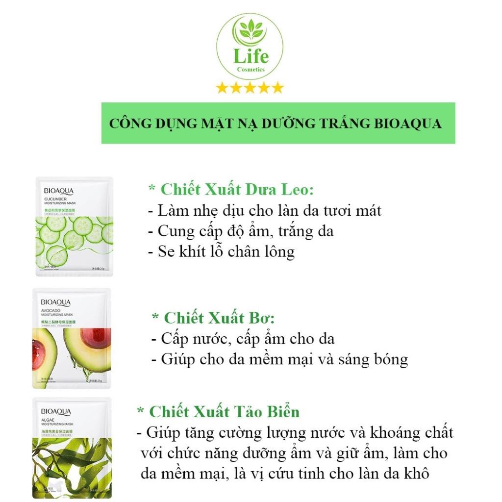 Mặt nạ cao cấp Bioaqua đủ vị