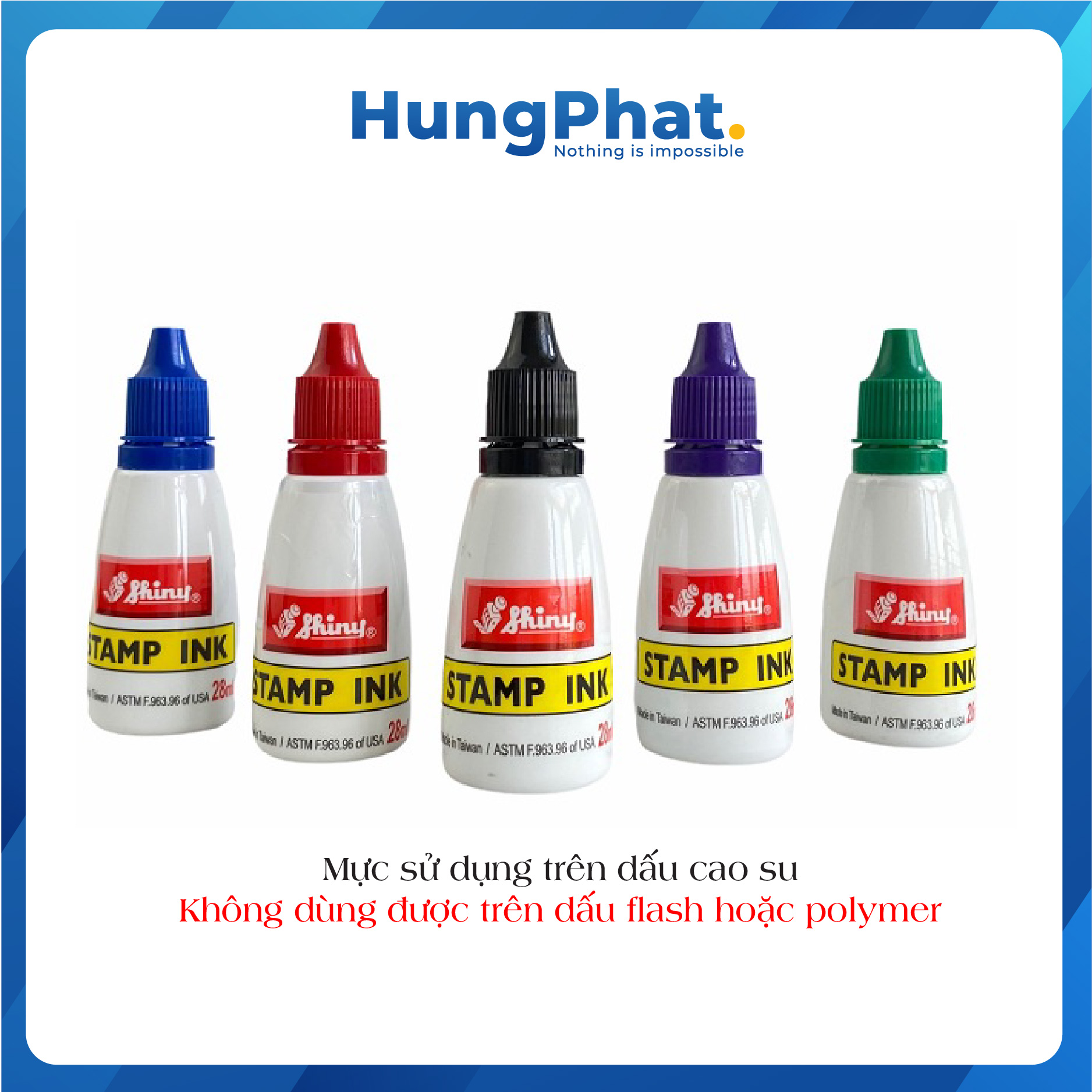 Mực dấu Shiny 28ml chính hãng S61/S62/S63