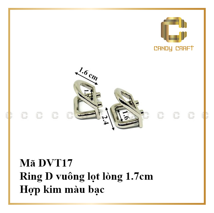 Khoen D đôi & khoen D vuông - phụ kiện làm túi xách