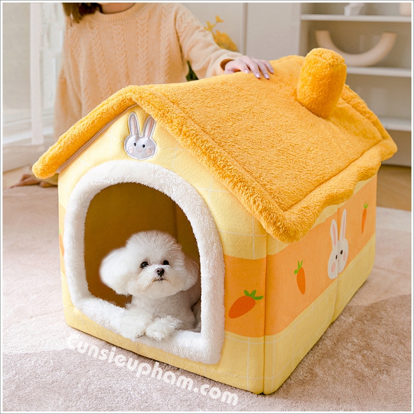 Nhà nệm bông siêu êm ái cho chó mèo