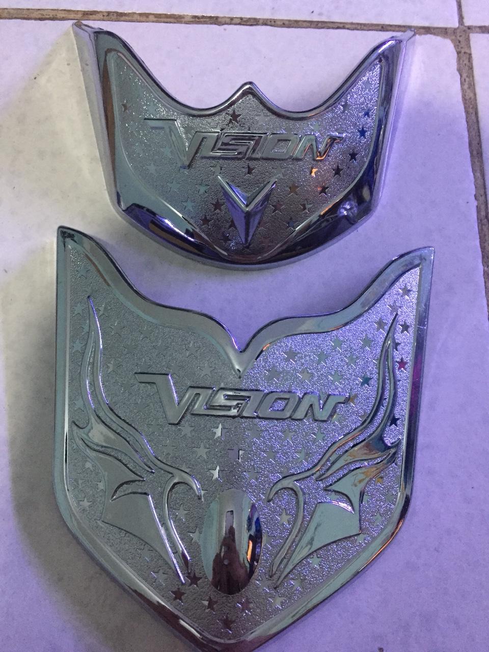 Bộ mũi dè trước và sau mạ Crom cho xe Honda Vision 2014 - 2019