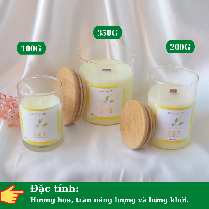 Nến Thơm hoa lài AGAYA Candle Cup - Mùi BLOOM