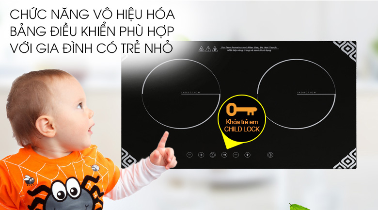 Bếp từ đôi Kangaroo KG498N